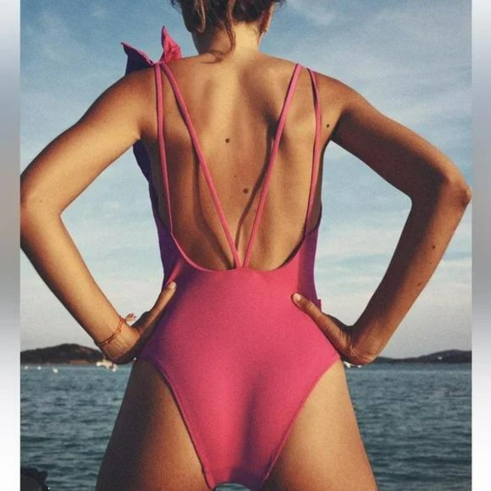 ZARA RUFFLE SWIMSUIT - Picture 2 of 4